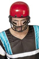 Helm American Football rood - thumbnail