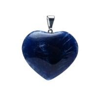 Edelsteen Hanger Sodaliet Hart (2 - 3 cm) - thumbnail