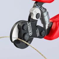 Knipex Staaldraadschaar voor bandenkoord | Meer-componentengrepen | Gebruineerd | Lengte 160 mm - 95 62 160 TC - thumbnail