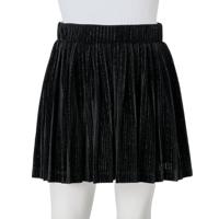 Kinderrokje geplooid 104 lurex zwart - thumbnail