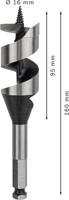 Bosch Accessoires Houtslangenboor, zeskant 32 x 100 x 160 mm, d 11,1 mm 1st - 2608585712 - thumbnail