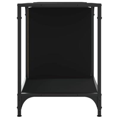 Tv-meubel 153x37x50 cm bewerkt hout zwart