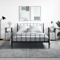 Nachtkastjes 2 st 34x35,5x70 cm bewerkt hout grijs sonoma eiken - thumbnail