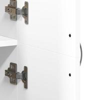 Archiefkast 60x32x153 cm bewerkt hout wit - thumbnail