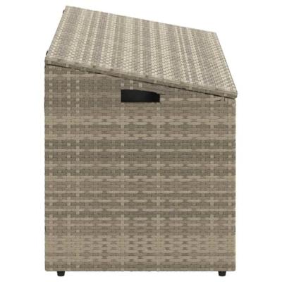 Tuinbox 110x50x58 cm poly rattan lichtgrijs Tuinbox 110x50x58 cm poly rattan lichtgrijs