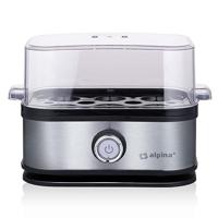 Alpina Switzerland 871125223691 Eierkoker Met eierprikker, Met maatbeker Zilver, Zwart - thumbnail