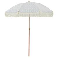 Parasol Grijs en Wit 160 x 195 cm Staal - thumbnail