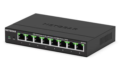 NETGEAR 8-poorts 2,5 GB switch MS308E, multi-gigabit beheerde Ethernet-schakelaar, 5 x 1G en 2,5G-poorten, desktop- of wandmontage