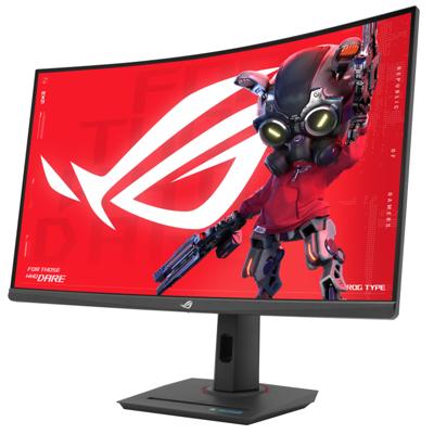 ASUS ROG Strix XG32WCMS USB Type-C Gaming Monitor – 32-inch (31.5 viewable) 2560x1440, Curved, 280Hz (Above 144Hz), 1ms (GTG), Fast VA, Extreme Low Motion Blur Sync, USB Type-C, tripod socket, HDR