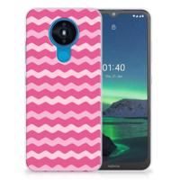 Nokia 1.4 | TPU bumper | Waves Pink - thumbnail