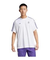 adidas Real Madrid Terrace Icons T-Shirt Wit Paars - thumbnail