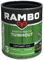 Rambo Pantserbeits Tuinhout Zijdeglans Dekkend - 750 ml Antraciet - thumbnail