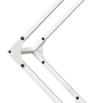 Brandhoutrek 80x25x80 cm koudgewalst staal wit