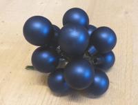 Kerstballetjes glasballetjes donkerblauw mat Warentuin Mix - Warentuin mix - thumbnail