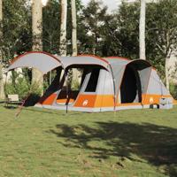 VidaXL Tunneltent 5-persoons waterdicht grijs en oranje - thumbnail