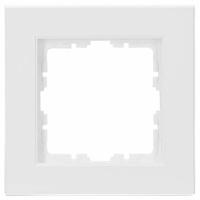 Vierkant Afdekraam 2-voudig glanzend wit RAL 9010 Klein K55 als alternatief voor Gira goedkoper - thumbnail