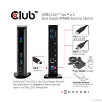 club3D CSV-1460 USB-C dockingstation Geschikt voor merk (dockingstation): Universeel Elitebook, IdeaPad, Latitude, Lenovo Thinkpad, Thinkpad, Ultrabook, - thumbnail