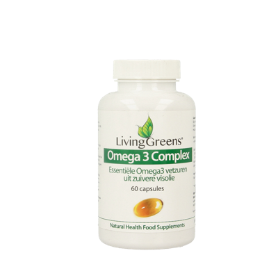 Livinggreens Omega 3 visolie complex 60 Capsules Livinggreens Omega 3 visolie complex 60 Capsules