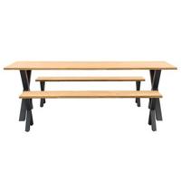 Le Sud tuinset Lorraine 240x95 cm - naturel/grijs - 3-delig - thumbnail