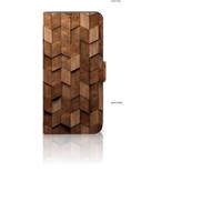 Book Style Case voor OnePlus 10T Wooden Cubes - thumbnail