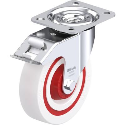 Blickle L-POW 125KF-FI Zwenkwiel met rem Wieldiameter: 125 mm Draagvermogen (max.): 220 kg 1 stuk(s)