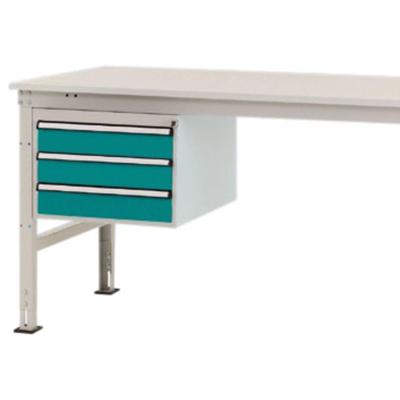 Manuflex ZB4613.5021 Behuizing onderbouw stationair, gebruiksh. 300 mm met 3 lades. Voor tafel diepte 1000 mm Manuflex ZB4613.5021 Behuizing onderbouw stationair, gebruiksh. 300 mm met 3 lades. Voor tafel diepte 1000 mm