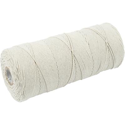 Creativ Company Macramé koord, l: 315 m, dikte 1 mm, dunne kwaliteit 12/12, licht naturel, 220 gr/ 1 bol
