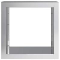 Haardhoutrek 60x40x60 cm gegalvaniseerd staal - thumbnail