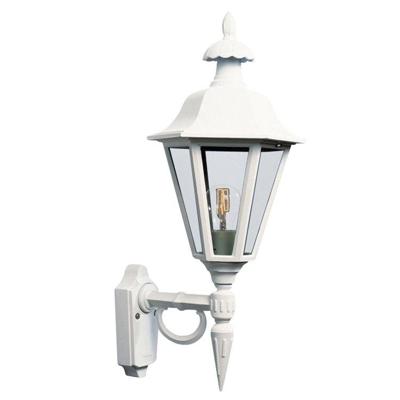 Wandlamp Pallas zeskant wit buitenlamp Konstsmide 481-250 staand