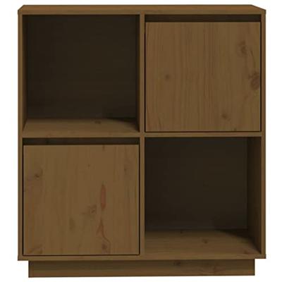 Dressoir 74x35x80 cm massief grenenhout honingbruin