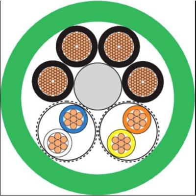 LAPP 2170887/500 Netwerkkabel CAT 5 SF/UTP 2 x 2 x 0.32 mm² + 4 x 1.50 mm² Groen 500 m
