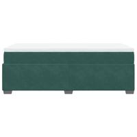 Boxspring met matras fluweel donkergroen 80x200 cm - thumbnail