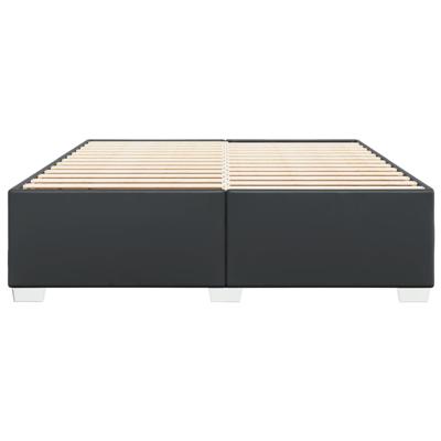 Bedframe kunstleer zwart 200x200 cm - thumbnail