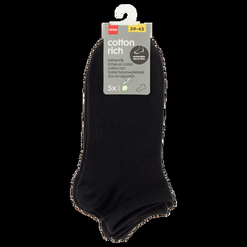 HEMA Dames Sokken Zwart 3942 5 Stuks bij Jumbo