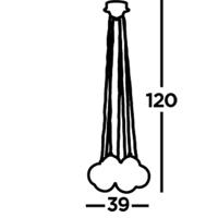 Searchlight HanglampCluster 7-lichts - 6867-7CC - thumbnail