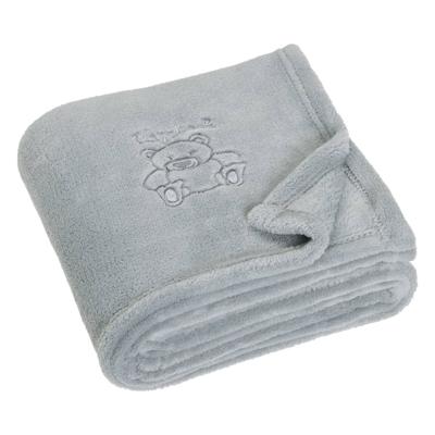 Playshoes fleece babydeken Beer Grijs-100x150 cm