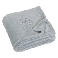 Playshoes fleece babydeken Beer Grijs-100x150 cm - thumbnail