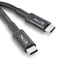 NGS KNOT 100W-2-2m USB C naar USB C kabel, snel opladen tot 100W, 480Mbps dataoverdracht, hoge duurzaamheid, ideaal voor mobiele telefoons, tablets en laptops - thumbnail