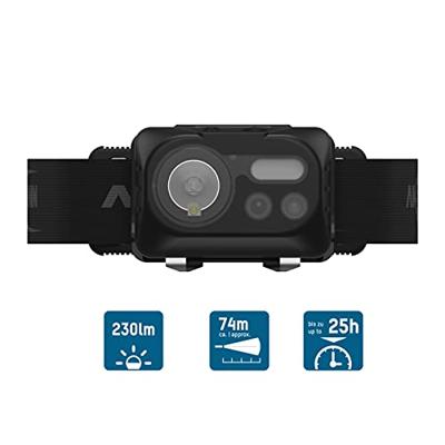 Ansmann HD230BS Hoofdlamp LED werkt op batterijen 230 lm