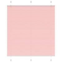 Pliss rolgordijn 120x100cm stofbreedte 119,4cm polyester roze - thumbnail