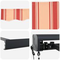 Automatische Inklapbare Luifel Geel en Oranje 400x300 cm - thumbnail