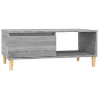 Salontafel 90x50x36,5 cm bewerkt hout grijs sonoma - thumbnail