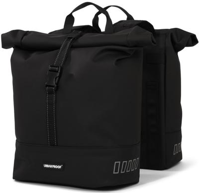 UrbanProof rolltop dubbele fietstas 38 liter zwart