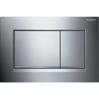 Geberit Sigma 20 (ex Sigma 30) bedieningspaneel chroom/mat chroom voor Sigma reservoirs 8cm (UP720) en 12cm (UP320) - thumbnail