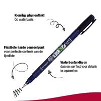 Tombow • fudenosuke brushpen black 2pcs - thumbnail