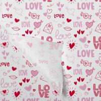 Zijdevloei papier 50x75cm 22gr 100 vel Love - thumbnail