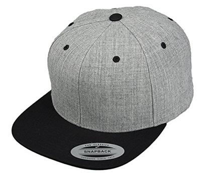Flexfit FX6089MT Classic Snapback 2-Tone - Heather Grey/Black - One Size Flexfit FX6089MT Classic Snapback 2-Tone - Heather Grey/Black - One Size