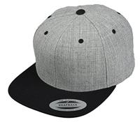 Flexfit FX6089MT Classic Snapback 2-Tone - Heather Grey/Black - One Size - thumbnail