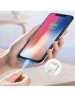 Dudao - USB naar Lighting iPhone oplader - 3A Fast charge oplaadkabel - Datakabel - 1 Meter - Wit - thumbnail