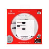 Skross 1302555 Reisstekker Pro Light 3xUSB World - thumbnail